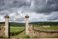 Burgundy, Chateau du Clos de Vougeot and vineyards. France Royalty Free Stock Photo