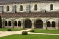 Burgundy, the cloister of Fontenay s abbey Royalty Free Stock Photo