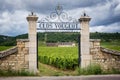 Burgundy, Clos de Vougeot. France. Present on an area of about 50 hectares, Clos de Vougeot is a Grand Cru appellation. Royalty Free Stock Photo