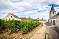 Burgundy, Cote d`Or: Vosne-RomanÃÂ©e is a beautiful village famous for its vineyards and delicious wines. France. Royalty Free Stock Photo