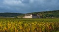 Burgundy, France september 2020 : View of Vougeot Castle in Burgundy, France