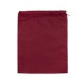 burgundy pouch, bag for buying groceries on a white isolated background. the concept of conscious consumption, zero waste,