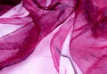 Burgundy Sheer Fabric Royalty Free Stock Photo