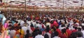 Burhanpurlots of people gathering to listen a saint. A Hindu saint Maharaj Pradeep Mishra ji addressing to people.