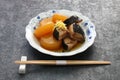 Buri Daikon, popular Japanese dish in the winter. Royalty Free Stock Photo