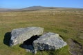 Burial Chamber or Cist, nr Merrivale, Dartmoor National Park, Devon, UK Royalty Free Stock Photo