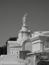 Burial Crypts in Archdiocesan Cemetery, New Orleans, Louisana Royalty Free Stock Photo