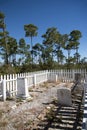 Burial ground and headstones Florida USA