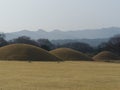 Burial mounds in Gyeongju, South Korea Royalty Free Stock Photo