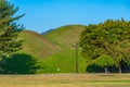 Burial tombs in center of Gyeongju, Republic of Korea