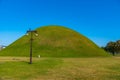 Burial tombs in center of Gyeongju, Republic of Korea