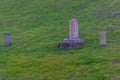 Burial tombs in center of Gyeongju, Republic of Korea