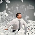 Buried by the bureaucracy Royalty Free Stock Photo