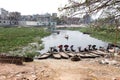 Buriganga river pollution at Dhaka