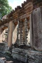 Beautiful ancient stone structure and architecture at Prasat Muang Tam Historical Park the landmark of Buriram province