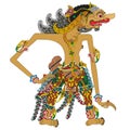Wayang Puppet Shadow - Burisrawa Royalty Free Stock Photo