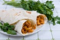 Buritto - traditional Mexican food Royalty Free Stock Photo