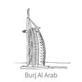 Burj al Arab drawing sketch