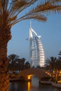 Burj Al Arab at dusk