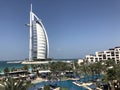 Burj al arab famous hotel in dubai united arab emirates