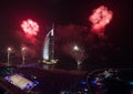 Burj al arab new years eve fireworks 2016