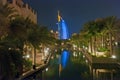 Burj Al Arab at night Royalty Free Stock Photo