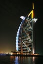 Burj Al Arab (night view) Royalty Free Stock Photo