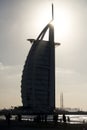 Burj al Arab, sunset, Dubai, UAE Royalty Free Stock Photo