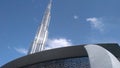 Burj Khalifa above Dubai Opera