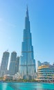 Burj Khalifa building in Dubai Royalty Free Stock Photo