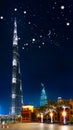 Dubai, Burj Khalifa, Night View Mobile Phone Wallpaper