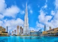 Burj Khalifa the main landmark of modern Downtown Dubai district, UAE Royalty Free Stock Photo