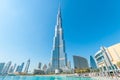 Magnificent Burj Khalifa building in downtown Dubai, UAE