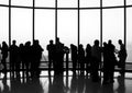 Burj Khalifa, Observation Deck Dubai - people watching the view Royalty Free Stock Photo