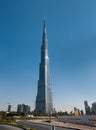 Burj Khalifa - the world's tallest tower in Dubai Royalty Free Stock Photo