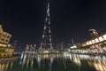 Burji Khalifa at night Royalty Free Stock Photo