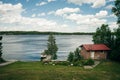 burk lake near thunder bay in canada