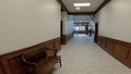 Burke County Courthouse interior hallway and people