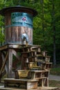 Burkesville, KY - September 14, 2023: Fun display showing the history of mining for minerals in Kentucky