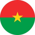 Burkina Faso Flag illustration vector eps