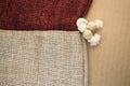 burlap bag close up Royalty Free Stock Photo