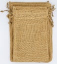 Burlap Bag isolated on white background. Royalty Free Stock Photo