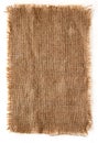 Burlap canvas lacerate edge Royalty Free Stock Photo
