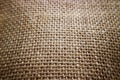 Burlap cloth matting macro photography as background for design