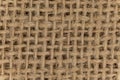 Burlap woven texture seamless. jute background close up macro Royalty Free Stock Photo