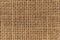 Burlap woven texture seamless. jute background close up macro Royalty Free Stock Photo