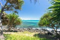 Burleigh Heads on a clear day looking towards Surfers Paradise on the Gold Coast