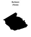 Burleson outline map Royalty Free Stock Photo