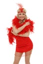 Burlesque dancer Royalty Free Stock Photo