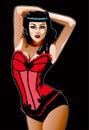 Burlesque Girl Royalty Free Stock Photo